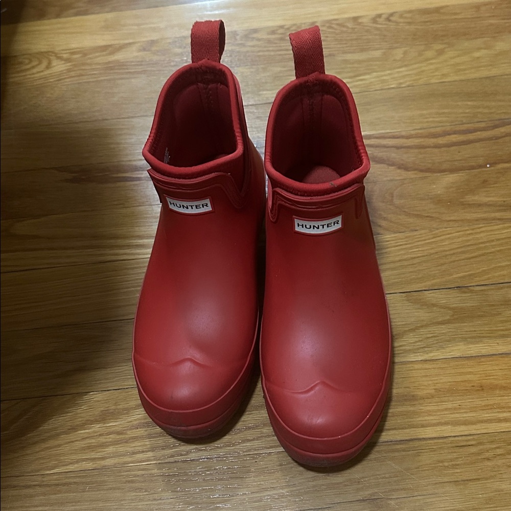 Red HUNTER boots